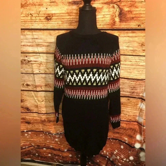 Black Sweater Dress - Picture 13 of 14